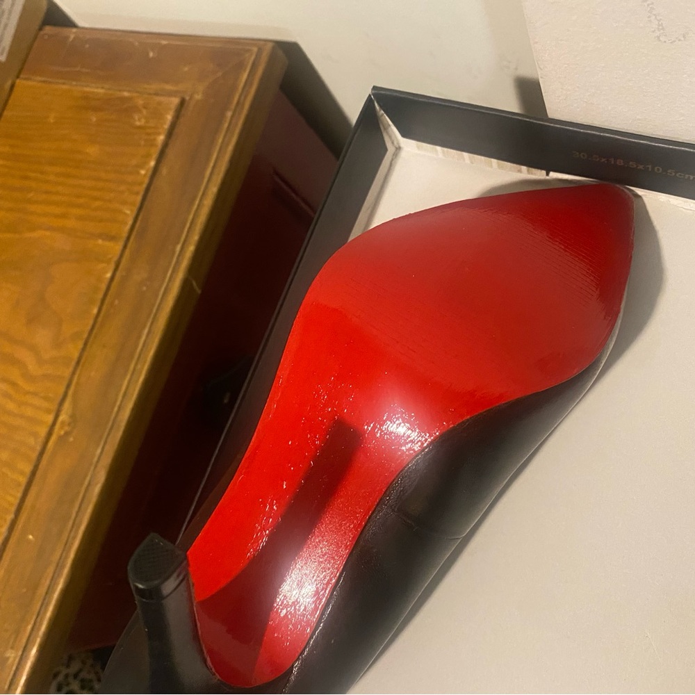 I can make your shoes into red bottoms. starting at 75.00-100.00